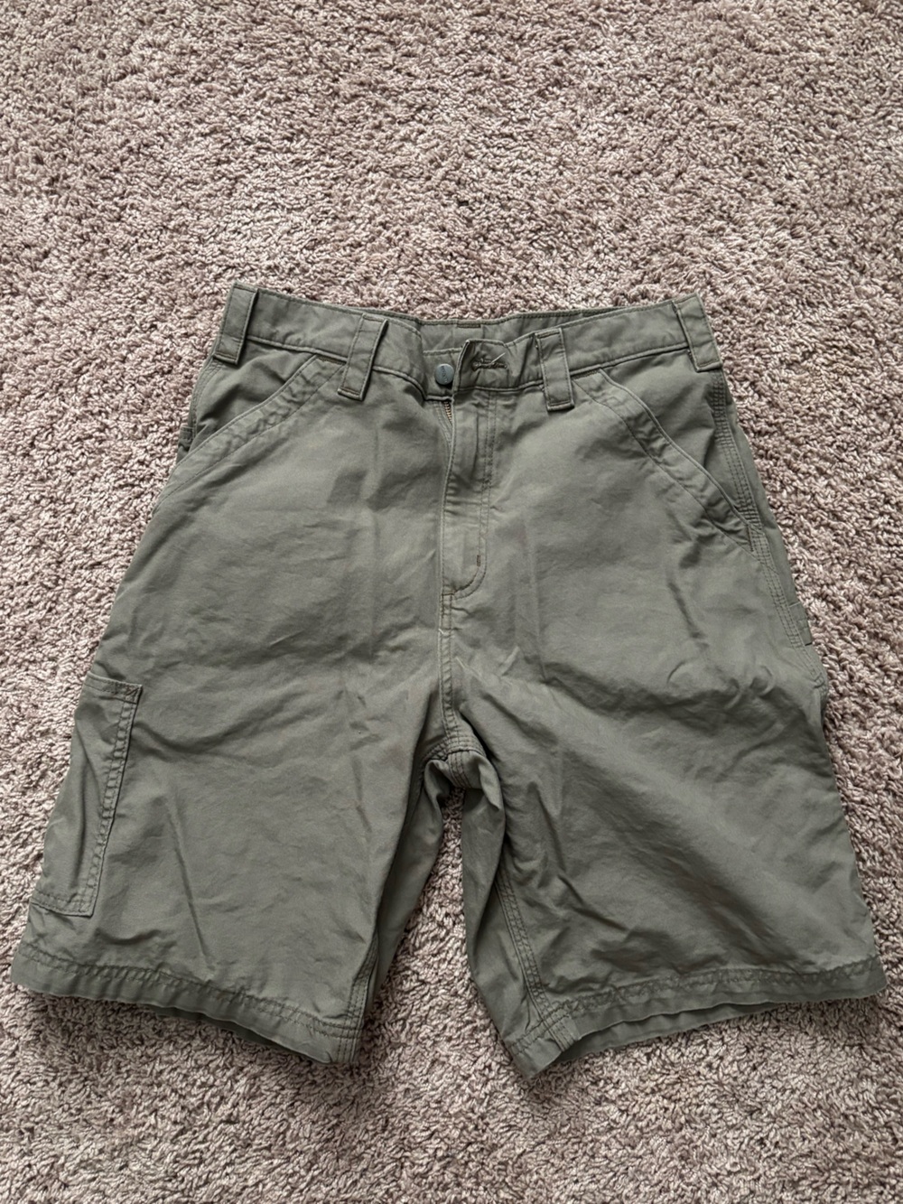 Carhartt Olive Green Cargo Shorts
